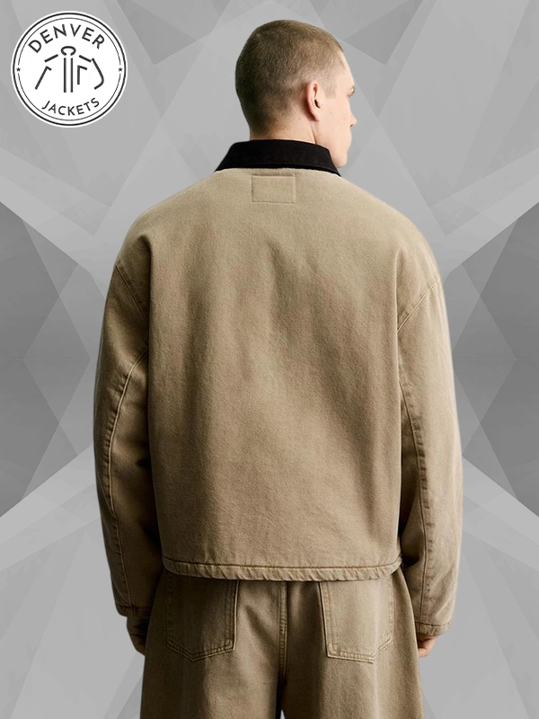 Mens Brown Zara Jacket With Clasp