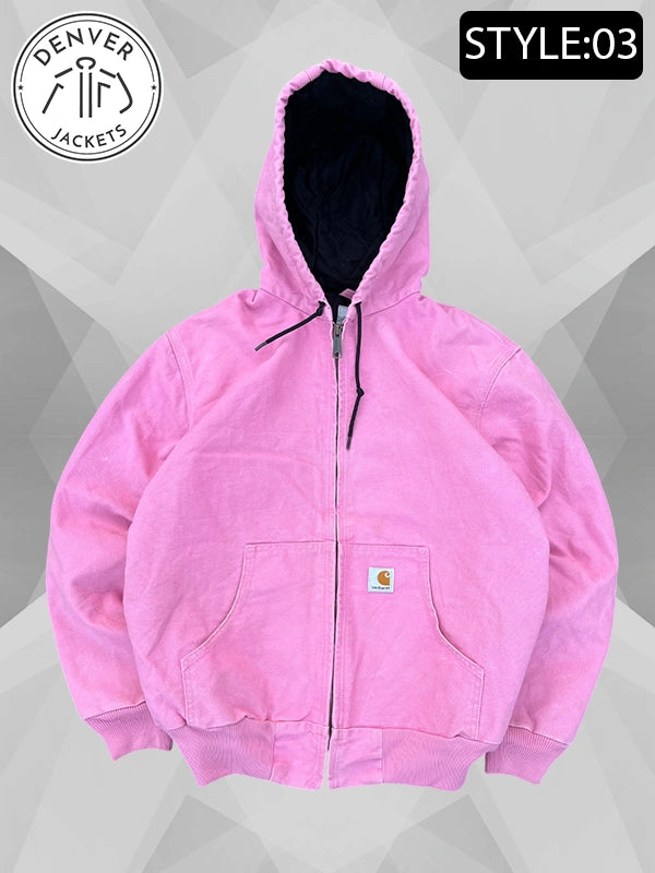 Mens Light Pink Carhartt Jacket Vintage