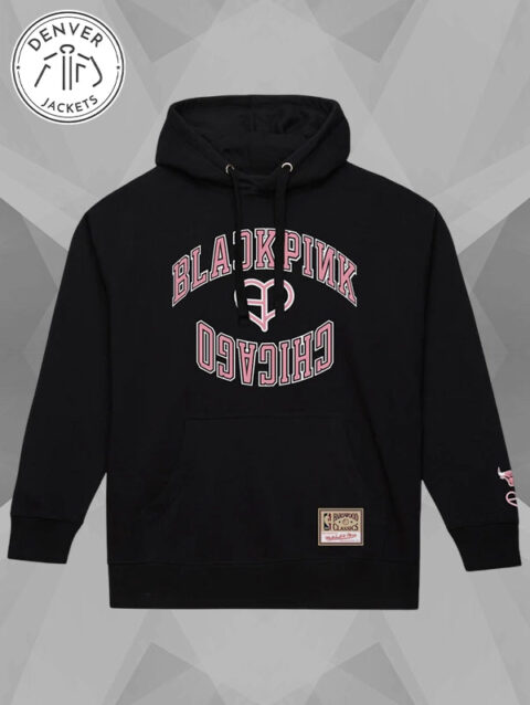Mitchell Ness X Blackpink Bulls Hoodie Black