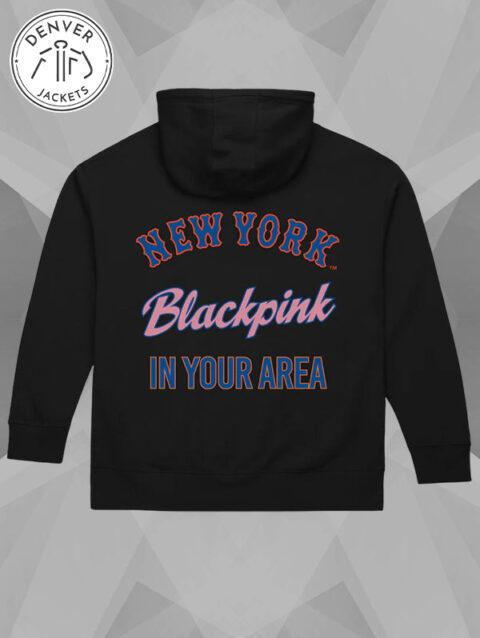 Mitchell Ness X Blackpink New York Mets Hoodie Black
