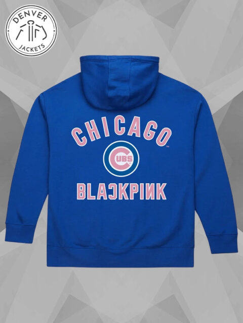 Mitchell and Ness X Blackpink Chicago Cubs Hoodie Blue