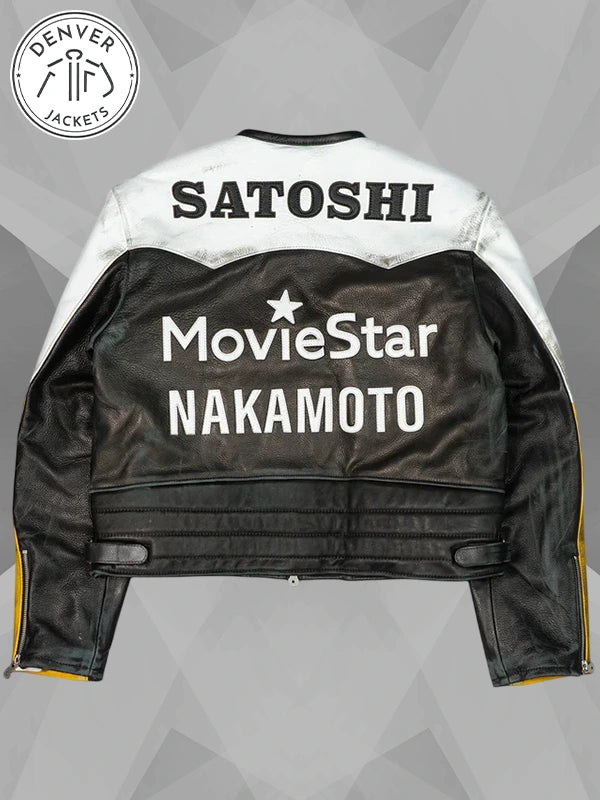 Movie Star Satoshi Nakamoto Leather Jacket