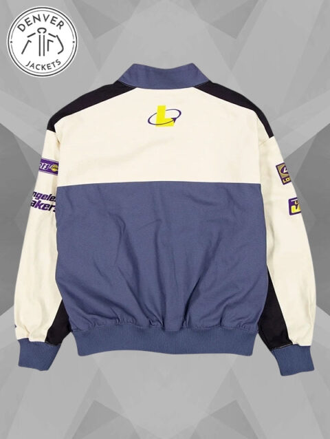 New Era Los Angeles Lakers Blue Motorsports Racing Jacket