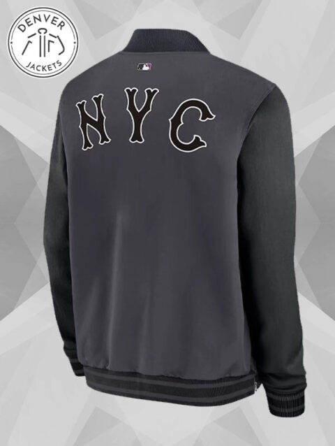 Nike NY Mets Bomber Jacket Black