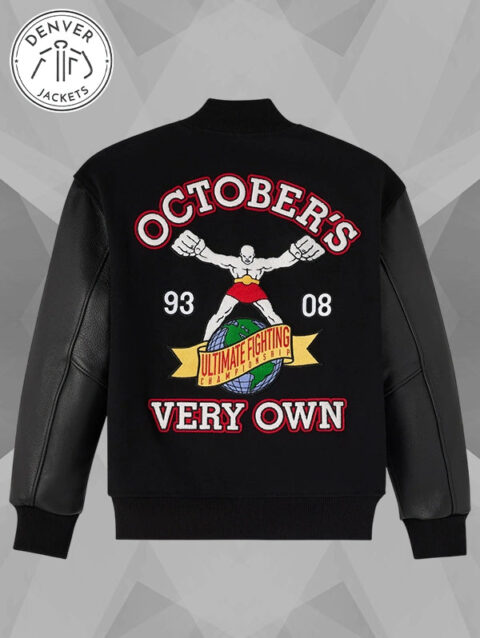 OVO x UFC Championship Varsity Jacket Black