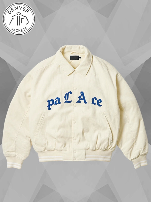 Palace Love Varsity Jacket White