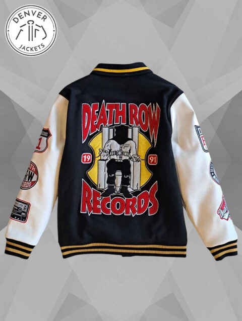 Patched Death Row Records Varsity Jacket