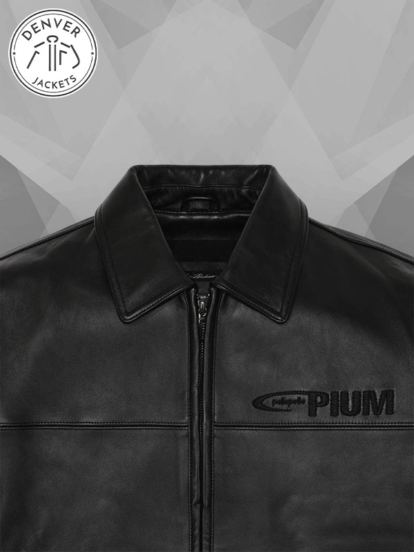 Pelle Pelle Opium Classic 00 Black Leather Bomber Jacket