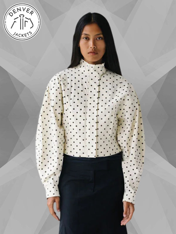 Polka Dot White Belle The Label Jacket