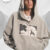Punk Print Applique Hoodie