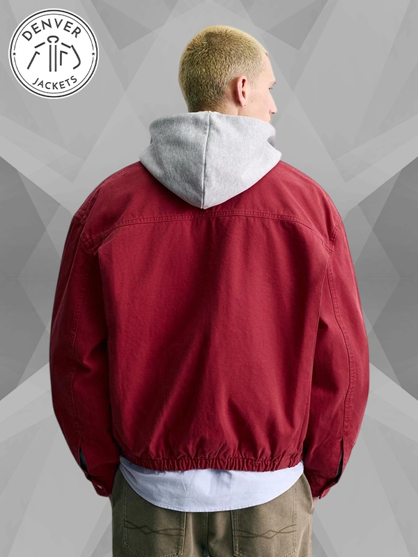 Red Fireman Clasp Jacket Zara