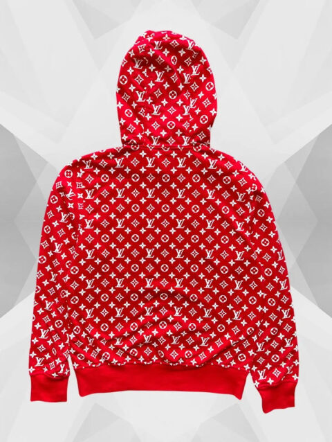 Red Supreme LV Hoodie