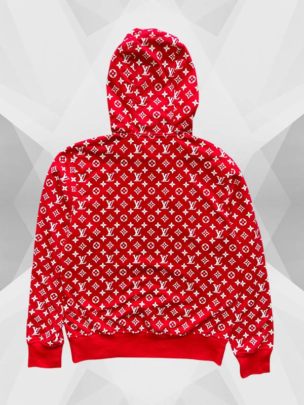 Red Supreme LV Hoodie