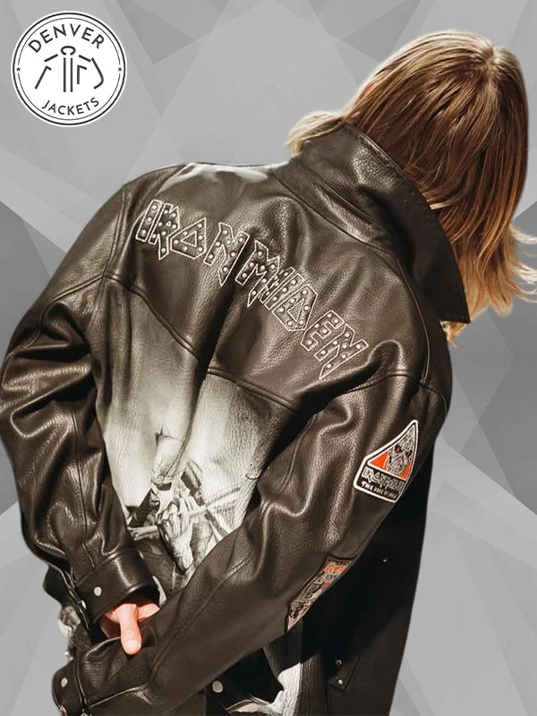 Represent x Iron Maiden Leather Jacket