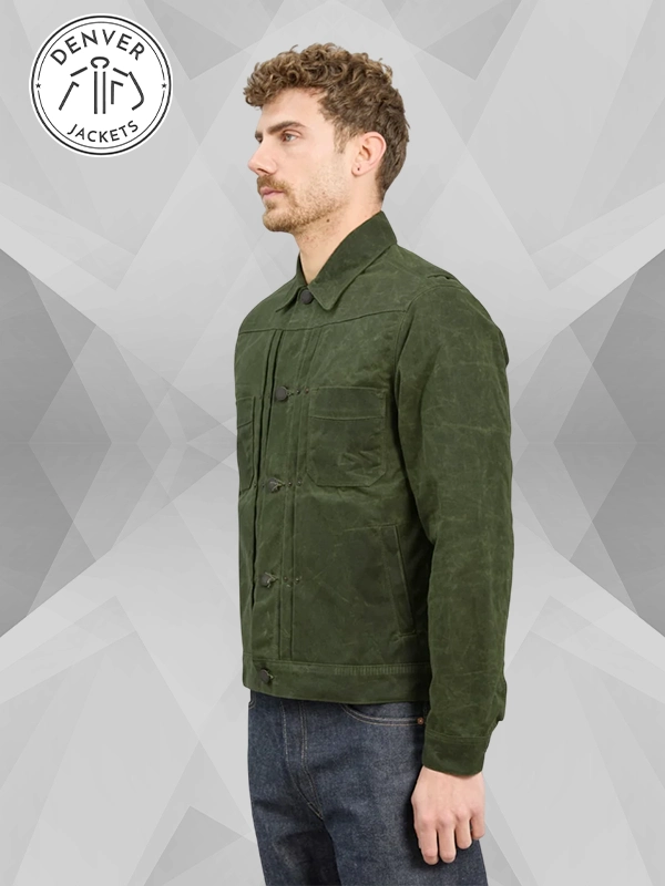 Riders green Jacket Freenote Cloth
