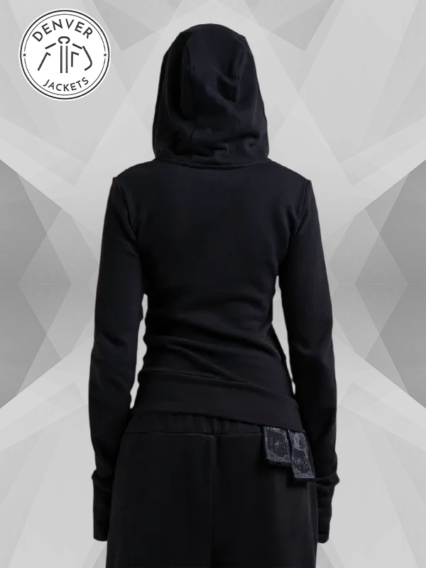 Rohan Miran Big Zipper Black Hoodie