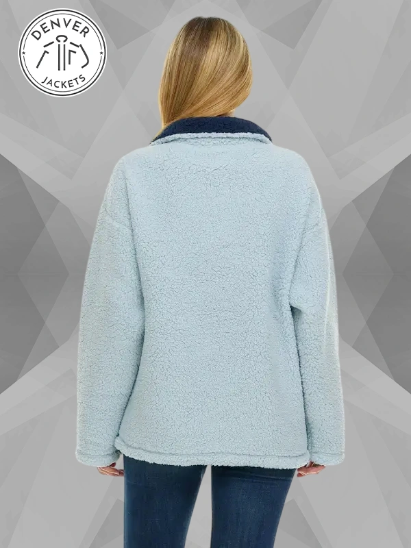 Sams Club Snoopy Sherpa Quarter Zip Jacket