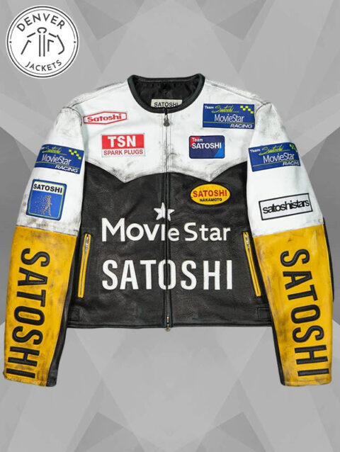 Satoshi Nakamoto Movie Star Leather Jacket