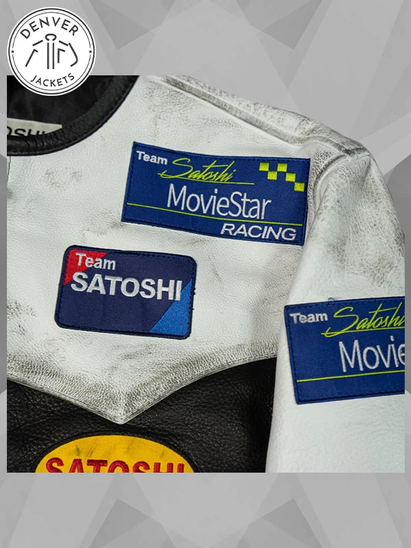 Satoshi Nakamoto Movie Star Motorcycle Racing Leather Jacket