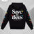 Save The Bees Hoodie Black