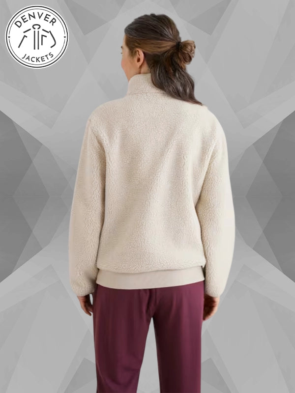 Seasalt Jory Sherpa Jacket White