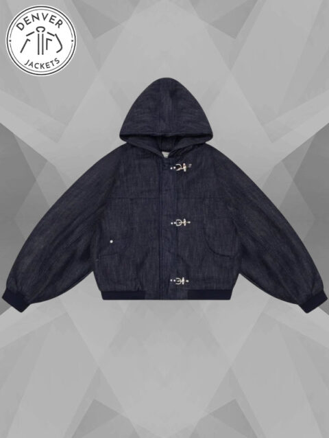 Shinzo Okayama 15oz Raw Japanese Denim Clasp Jacket Blue