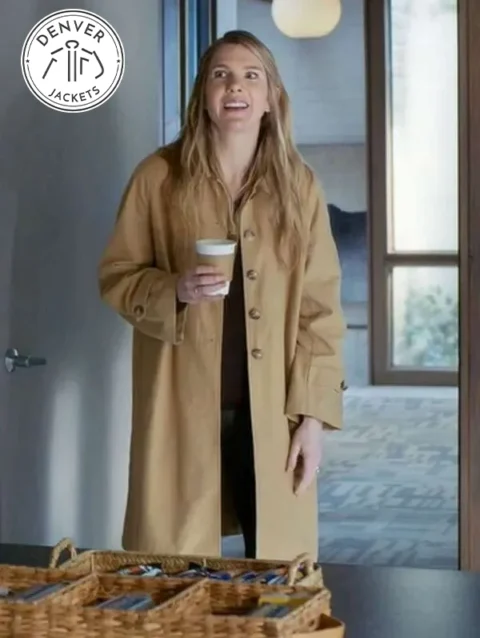 Shrinking 2026 Lily Rabe Brown Coat
