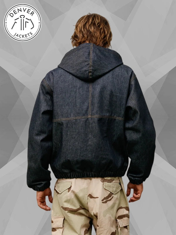 Stussy Men s Insulated Work Jacket Denim Raw Indigo Sale