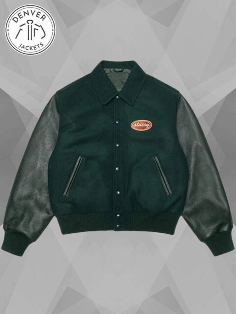 Stussy Script Oval Varsity Jacket