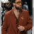 Super Bowl LIX Travis Kelce Brown Coat