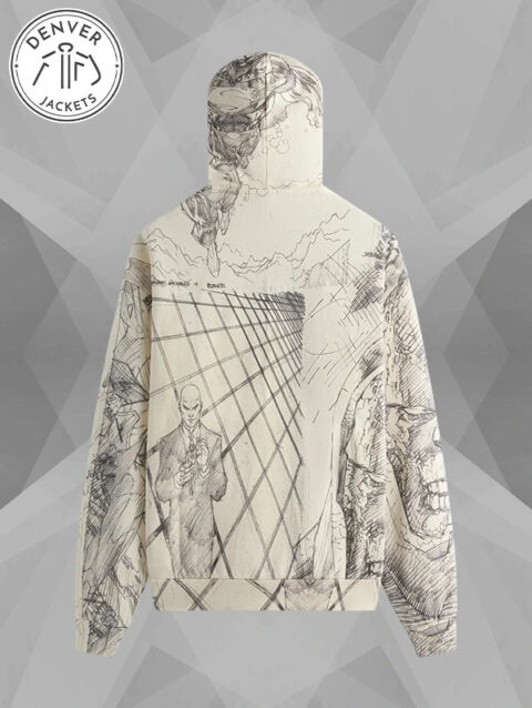 Superman Kith Sketch Nelson White Hoodie