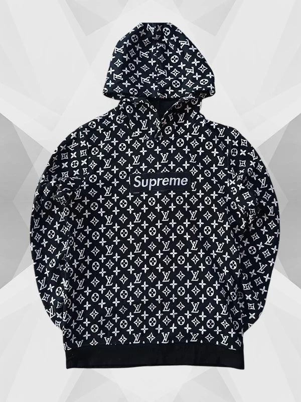 Supreme Louis Vuitton Hoodie Black