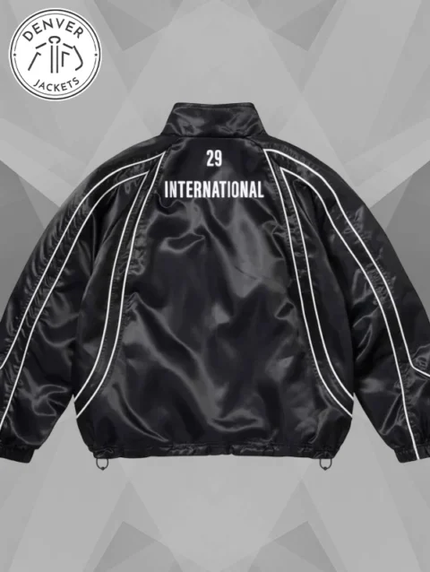 Supreme Satin Trim Black Jacket