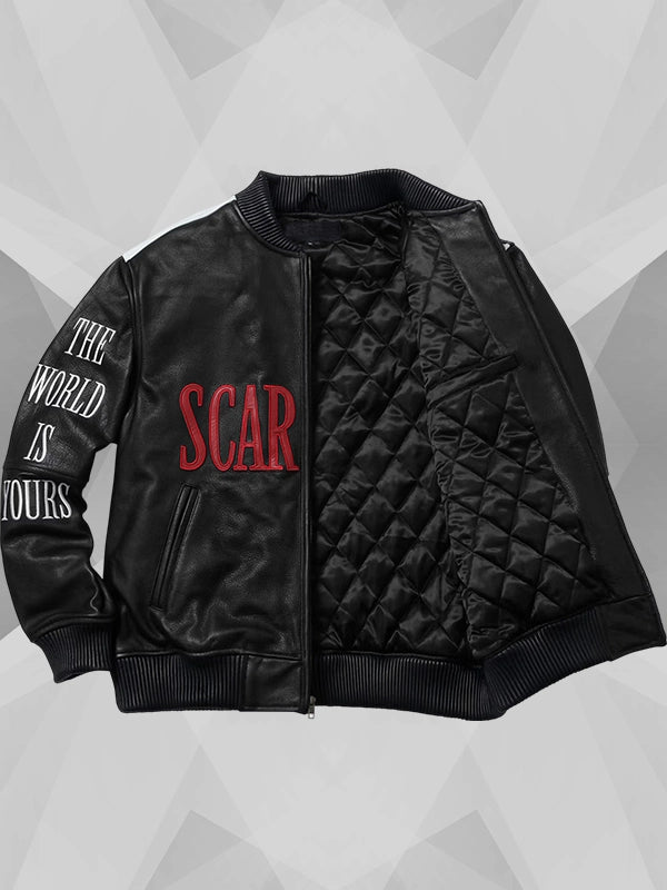 Supreme Scarface Leather Bomber Jacket