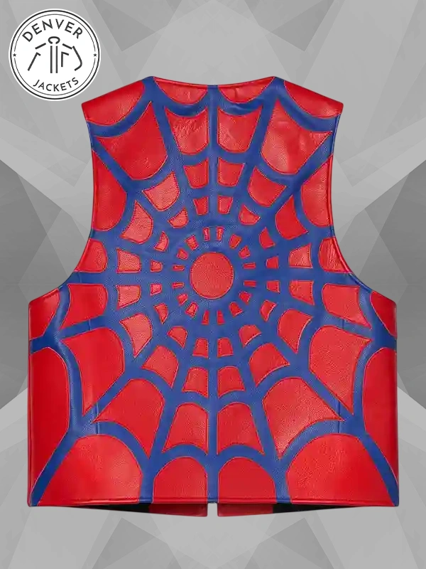 Supreme x Vanson Leathers Spider Web Vest Red