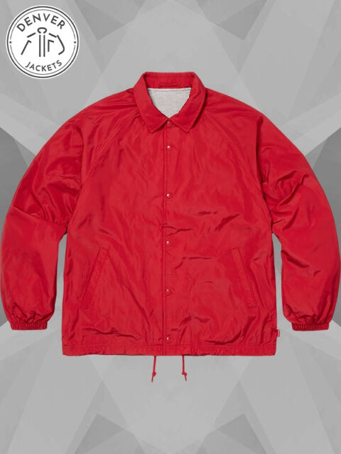 Supreme Old English Arc Coaches Jacket Red
