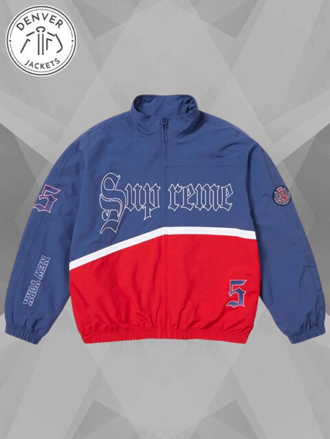 Supreme Old English Track Jacket Blue