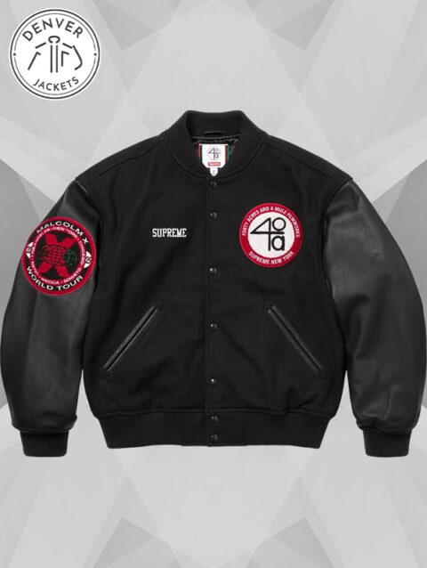 Supreme x 40 Acres Malcolm Varsity Jacket