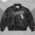 Supreme x Chicago White Sox Leather Varsity Jacket Black