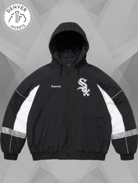 Supreme x Chicago White Sox Stadium Jacket Black