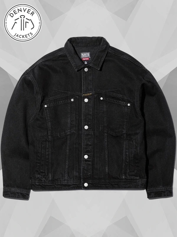 Supreme x Marith Fran ois Girbaud X Seam Denim Trucker Jacket Black