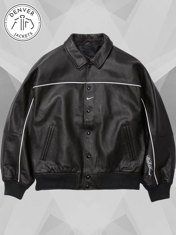 Supreme x Nike Leather Jacket Black