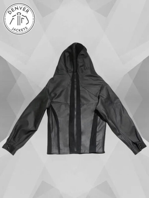 Supreme x Shayne Oliver Hooded Black Leather Moto Jacket