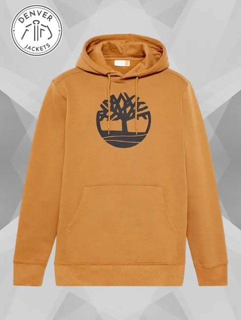 Timberland Tree Logo Hoodie Brown