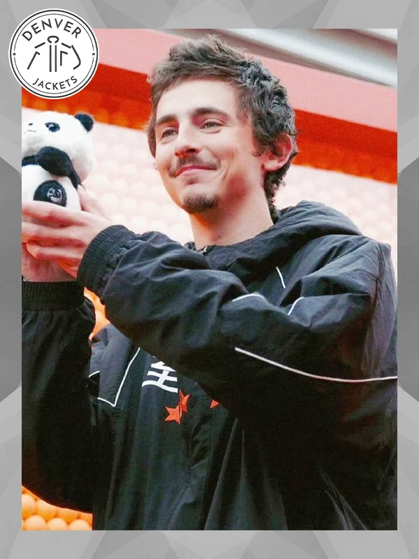Timothee Chalamet Nahmias x A24 Marty Supreme Chinese Jacket In Black