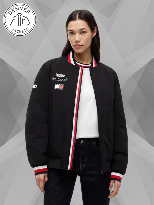 Tommy Hilfiger x Cadillac F1 Bomber Jacket Black