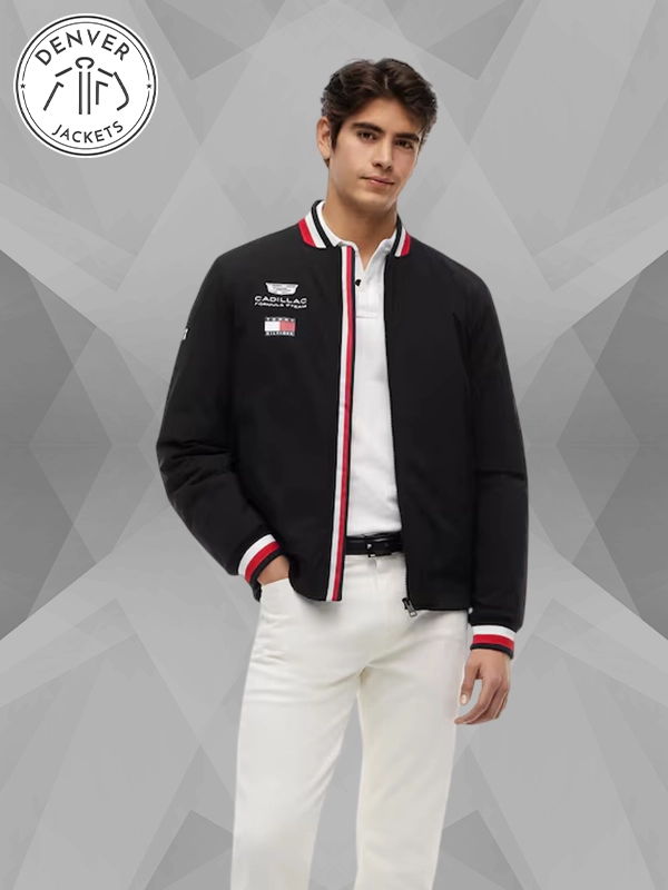 Tommy Hilfiger x Cadillac Formula 1 Team Black Bomber Jacket