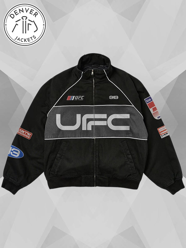 UFC 313 Asphalt Black Zip Up Jacket