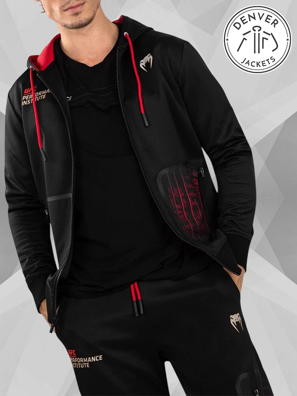 UFC Venum Performance Institute 2 0 Men s Zip Hoodie BlackRed