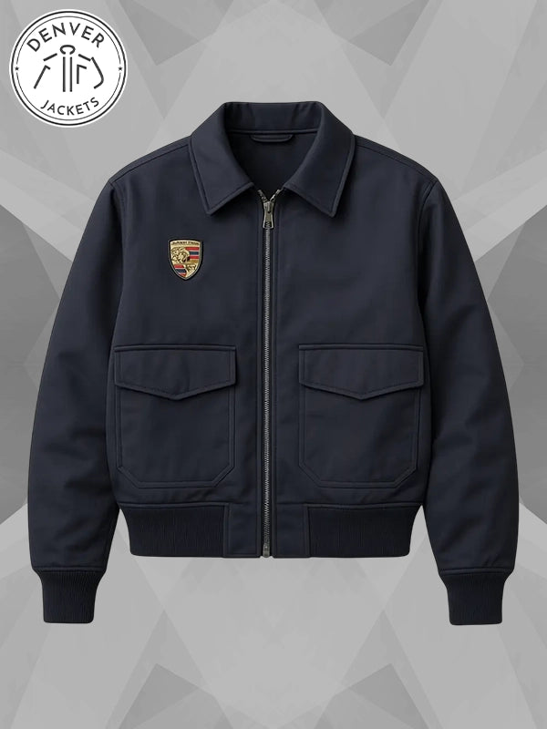 Unisex Dua Lipa Rennstall Porsche Jacket Black